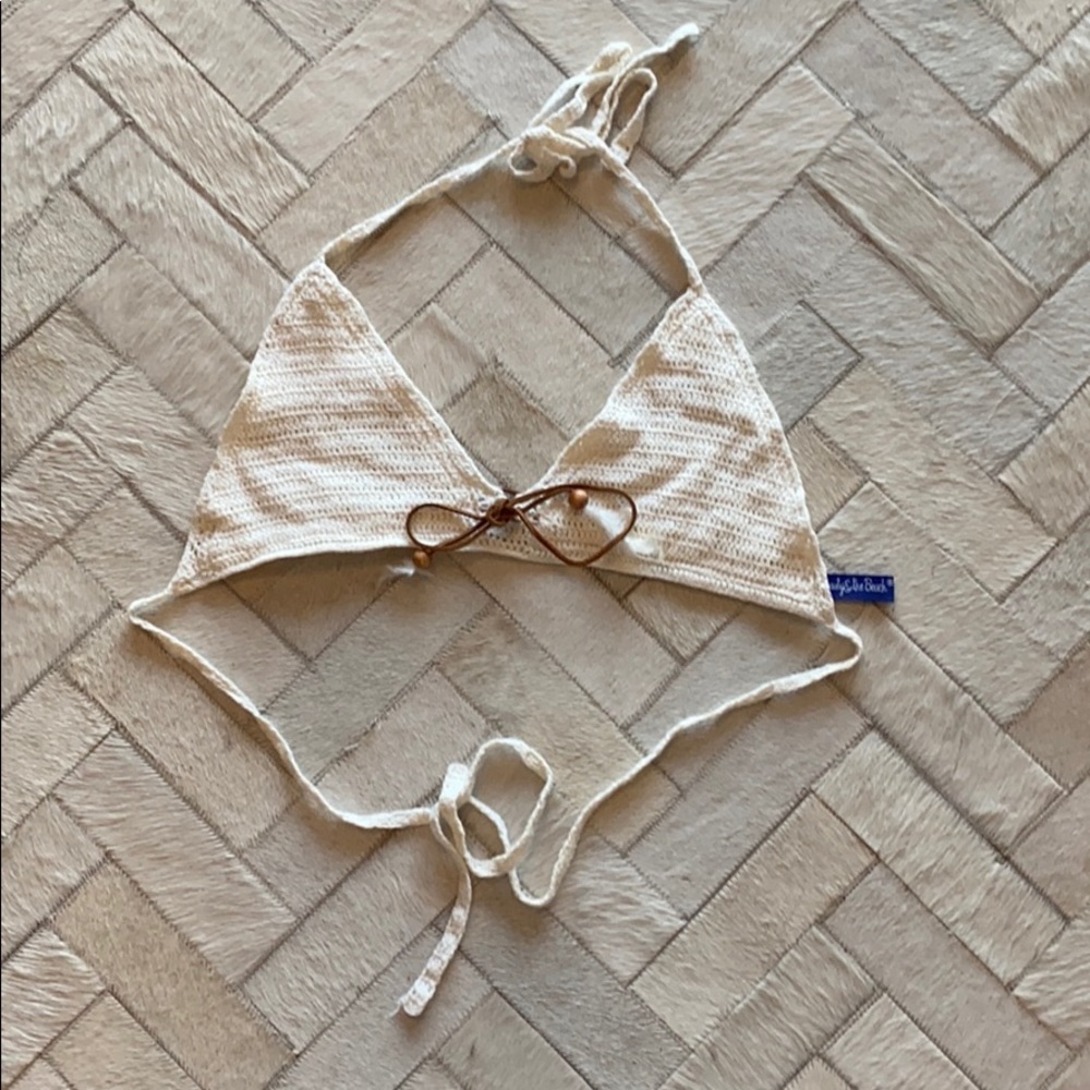 BEAUTY AND THE BEACH Knit Swim Top